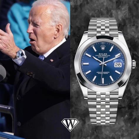 biden rolex model|watch joe Biden wear a datejust.